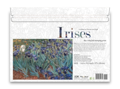 Bas-relief Print - Irises
