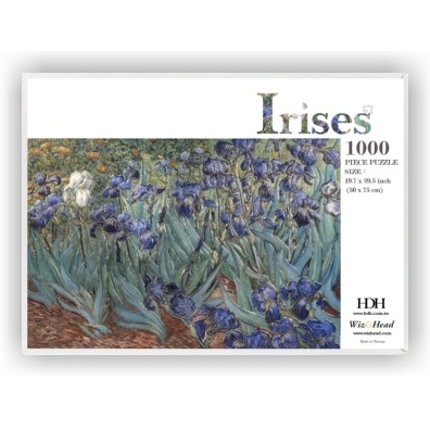 Bas-relief Foil Stamping Puzzle - Irises (1000 Piece)