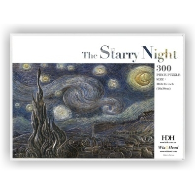 Bas-relief Foil Stamping Puzzle - The Starry Night (300 Piece)