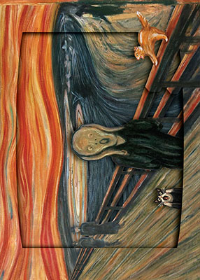 The Scream with Cats