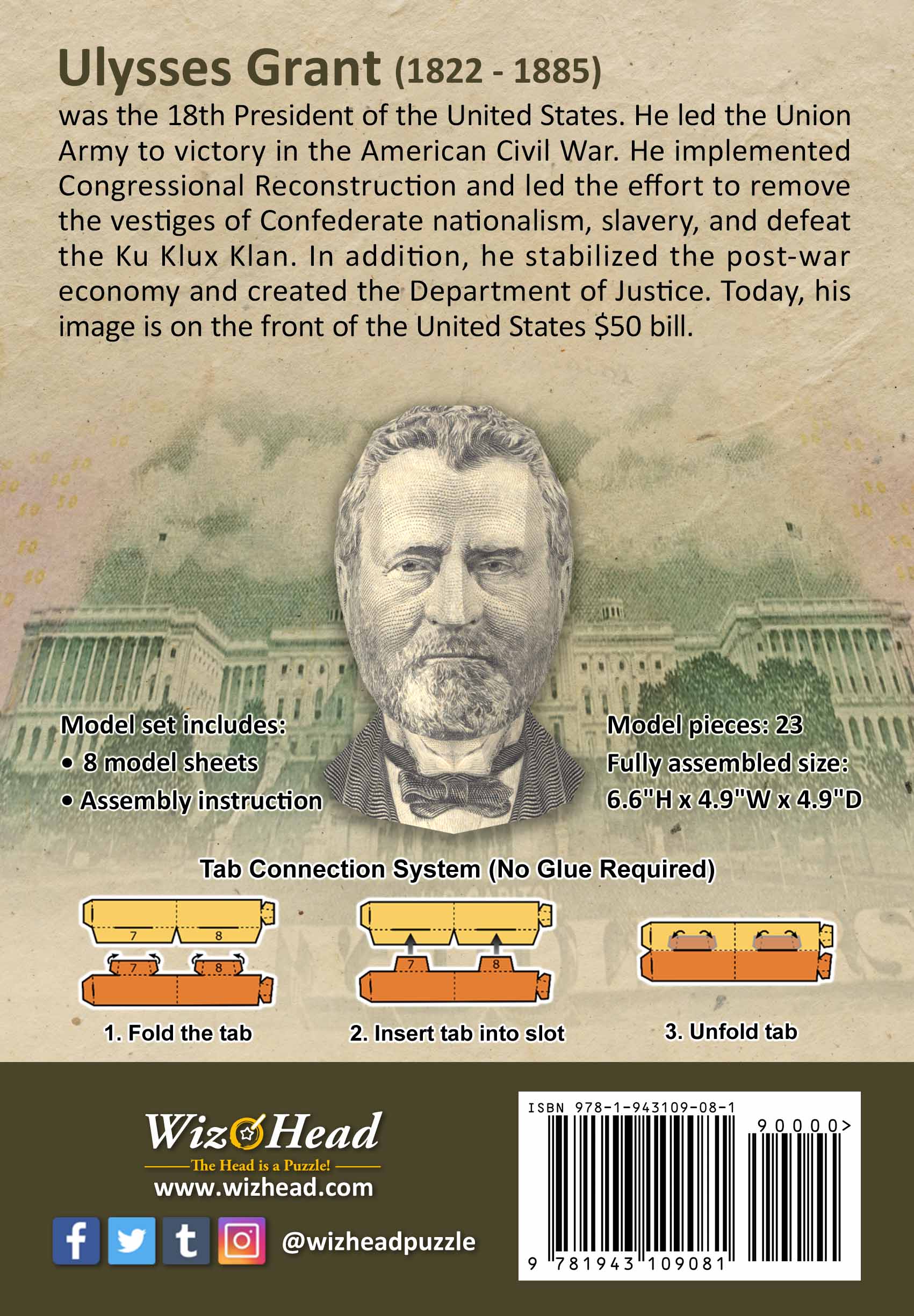 US $50 Bill- Ulysses Grant (Full Size)