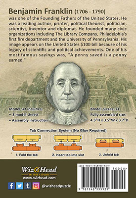 US $100 Bill- Benjamin Franklin (Pocket Size)