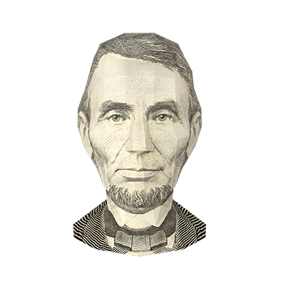 US $5 Bill- Abraham Lincoln
