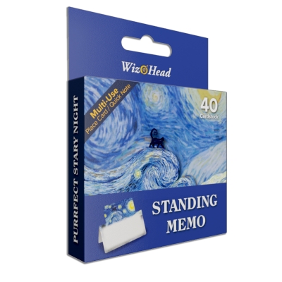 Standing Memo - Purrfect Starry Night
